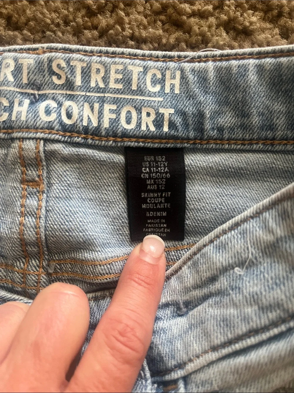 H&M boys Distressed Skinny Jeans — Light Blue size 11. Levis black size 16.